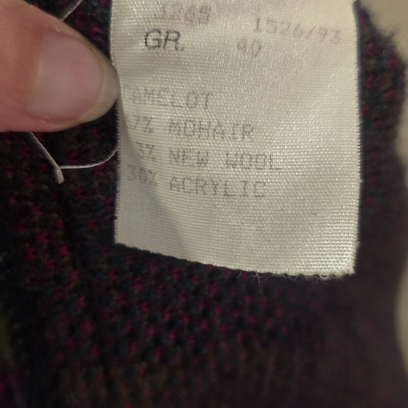 Bode Mohair Wool Blend Knit Jacket Tapestry Button Front GR 40 US M - Picture 11 of 11